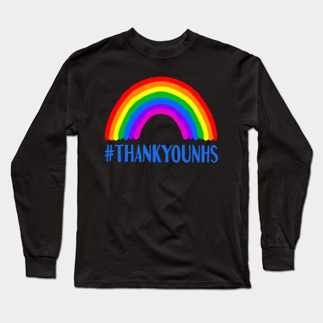 Thank You Rainbow Support Long Sleeve T-Shirt by pangarkitober